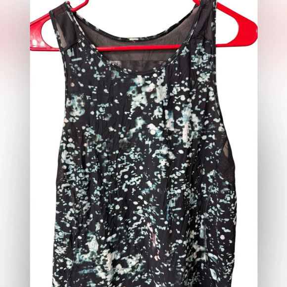 Lululemon Sculpt Tank‎ II Pixel Haze Multi Black Print Sleeveless Top Shirt - Picture 2 of 4